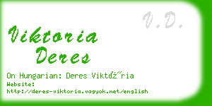 viktoria deres business card